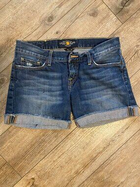 Woman’s Jean Shorts, Lucky Brand Denim, Dark Wash, Size 4/27